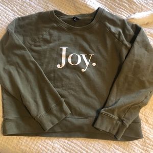 J. CREW “JOY” olive green Crewneck sweatshirt- XL